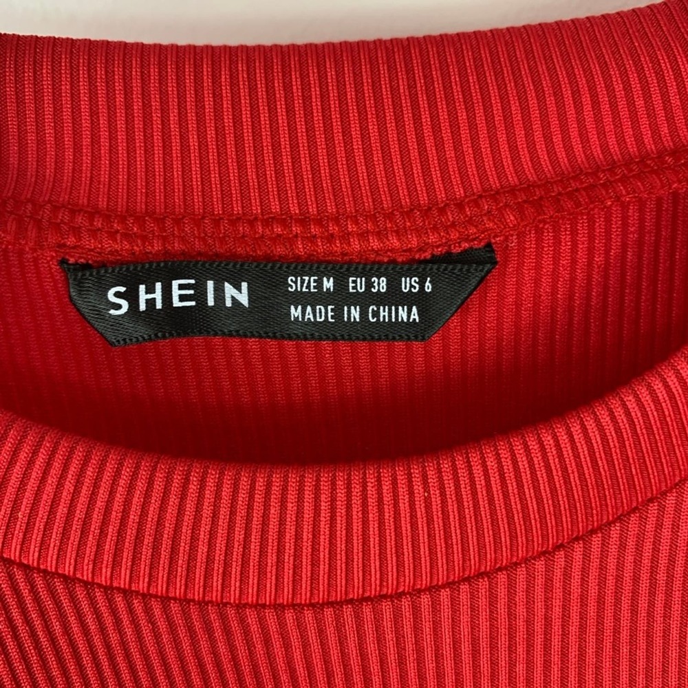 Shein Basics Solid Form Fitted Tank Bodysuit Size… - image 6